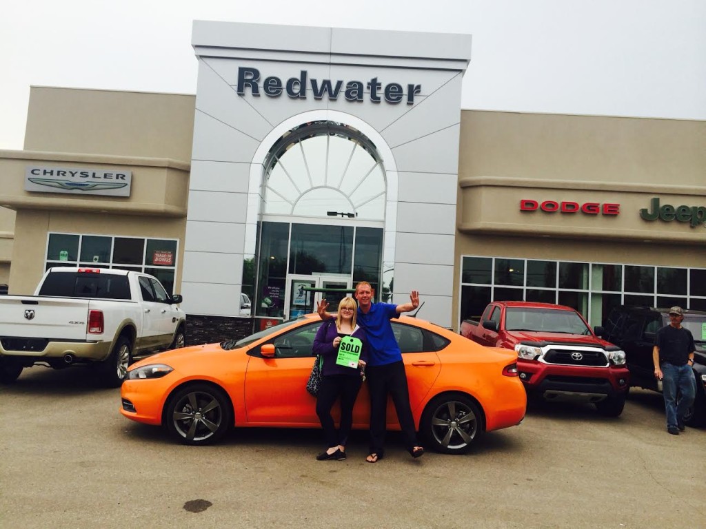 Kendra with her 2013 Dodge Dart